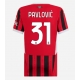 AC Milan Strahinja Pavlovic #31 Replike Domaci Dres za Ženska 2024-25 Kratak Rukav